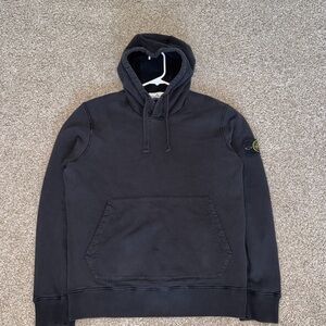 Stone Island Black Hoodie for Men
